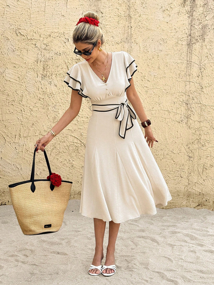 Rochie midi SHEIN, bej