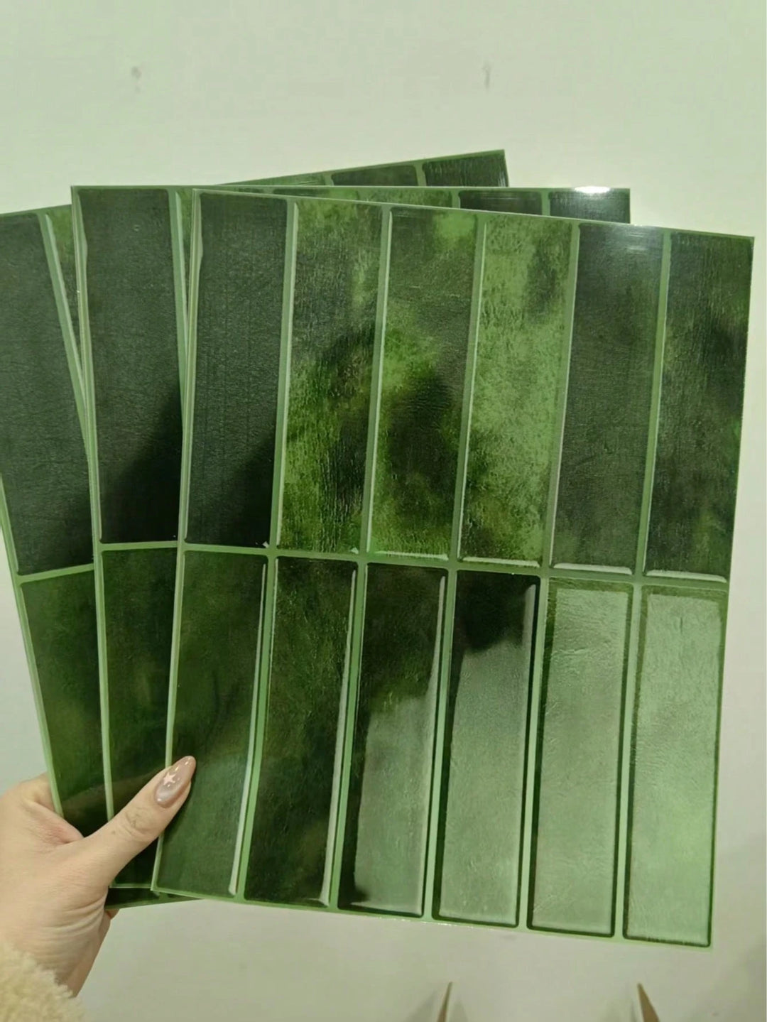Set autocolante SHEIN, verde