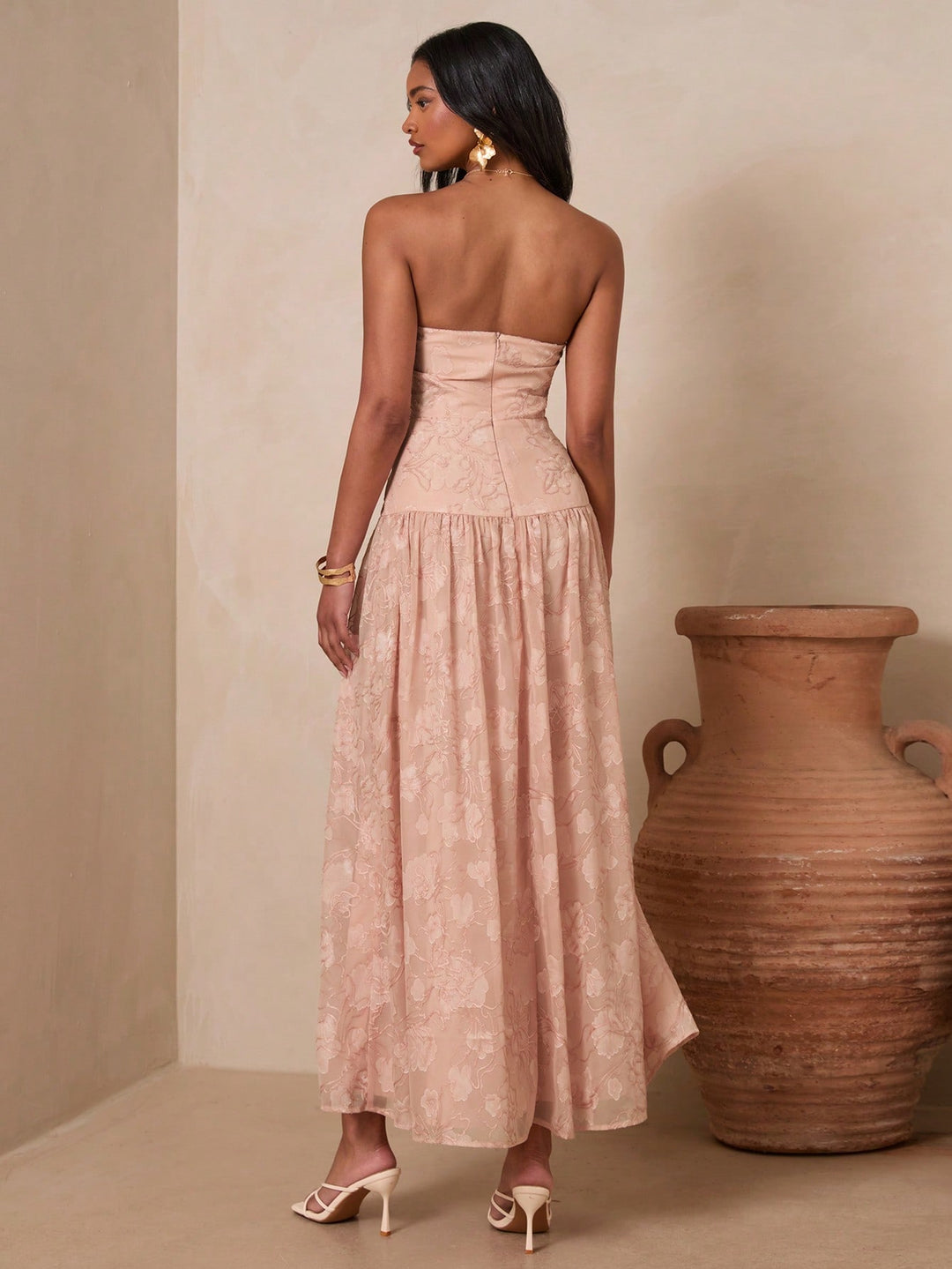 Rochie maxi SHEIN, roz