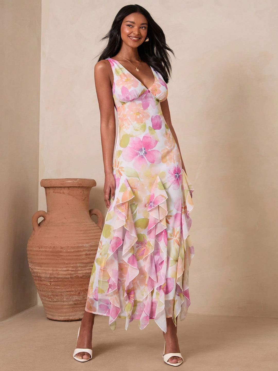 Rochie maxi SHEIN, roz