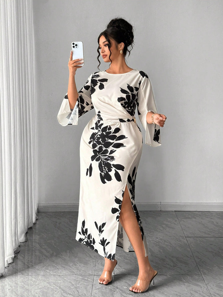 Rochie midi SHEIN, mix culori