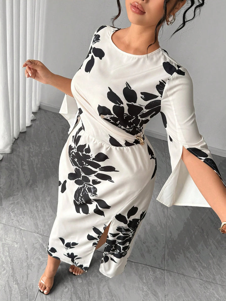 Rochie midi SHEIN, mix culori