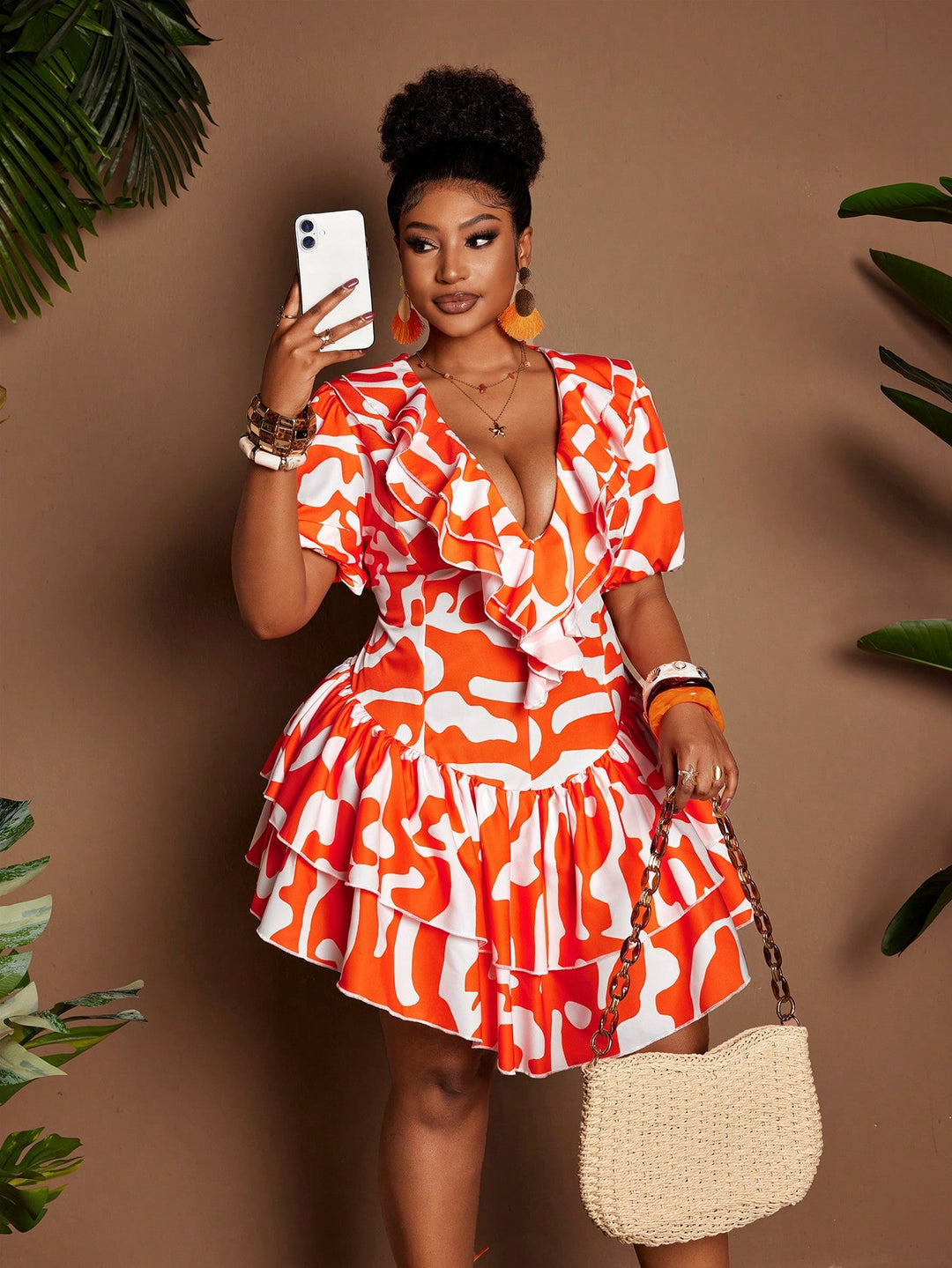 Rochie SHEIN, portocaliu