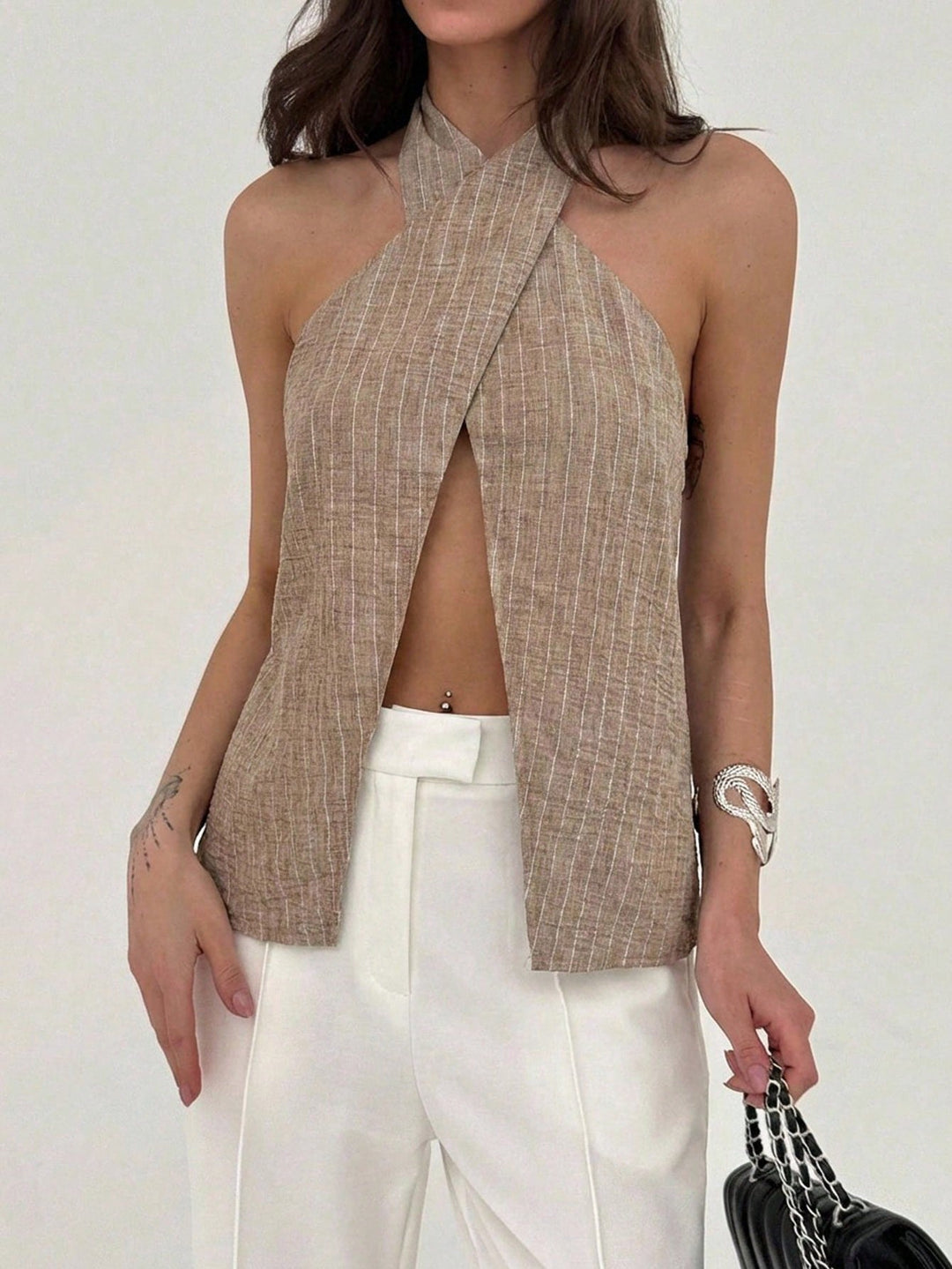 Top SHEIN, portocaliu