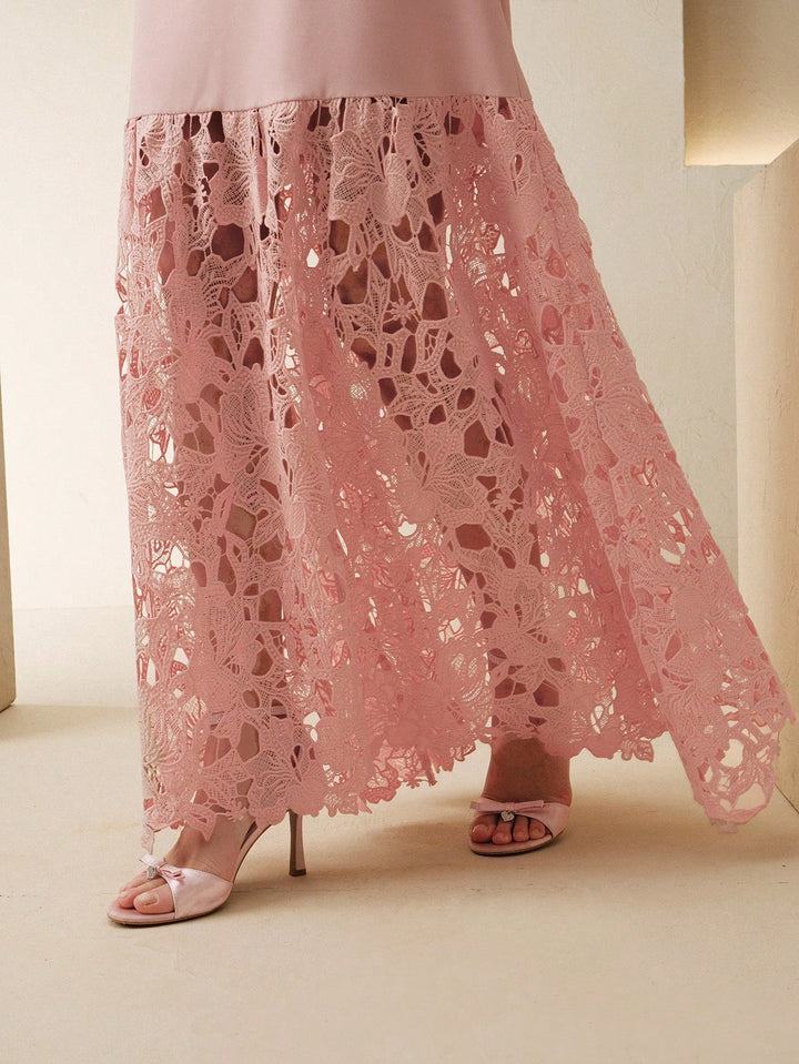 Rochie maxi SHEIN, roz