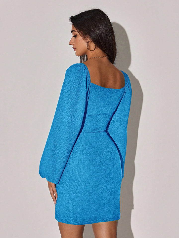 Rochie scurtă SHEIN, albastru