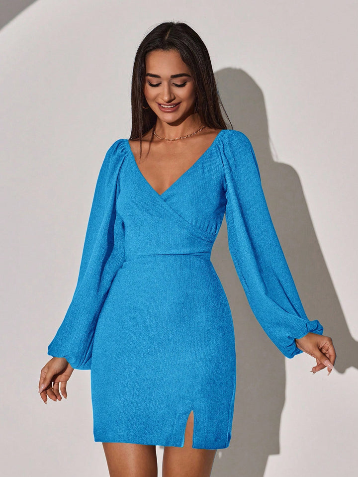 Rochie scurtă SHEIN, albastru