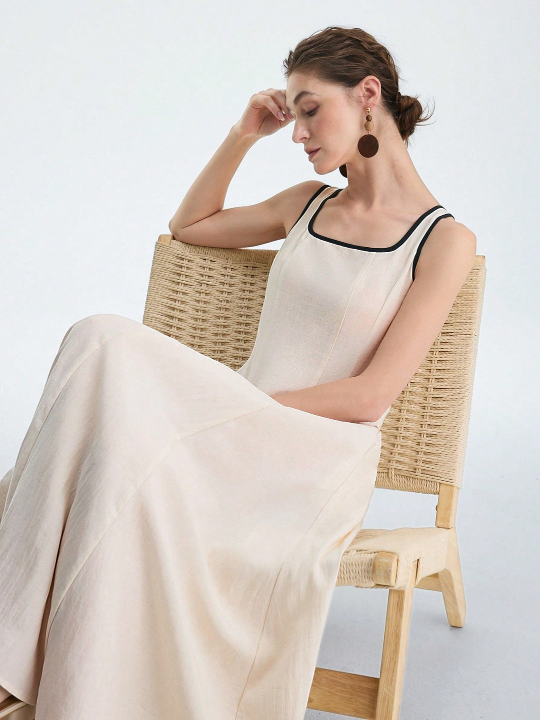 Rochie maxi SHEIN, portocaliu