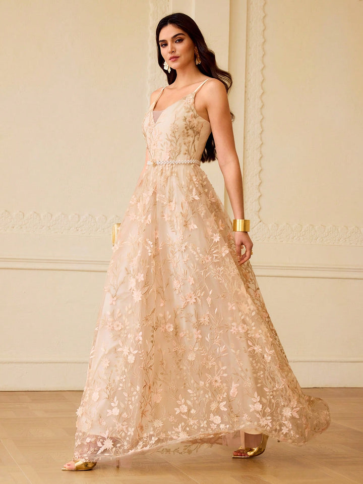 Rochie maxi SHEIN, auriu