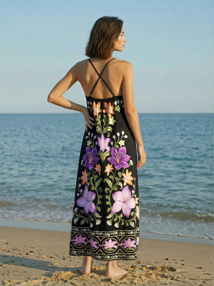 Rochie maxi SHEIN, mix culori