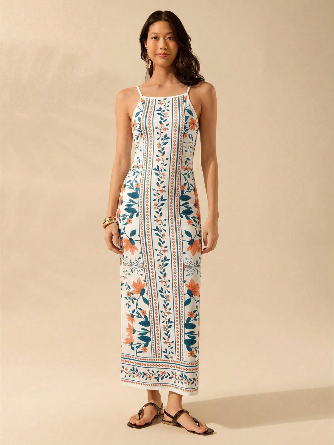 Rochie maxi SHEIN, mix culori