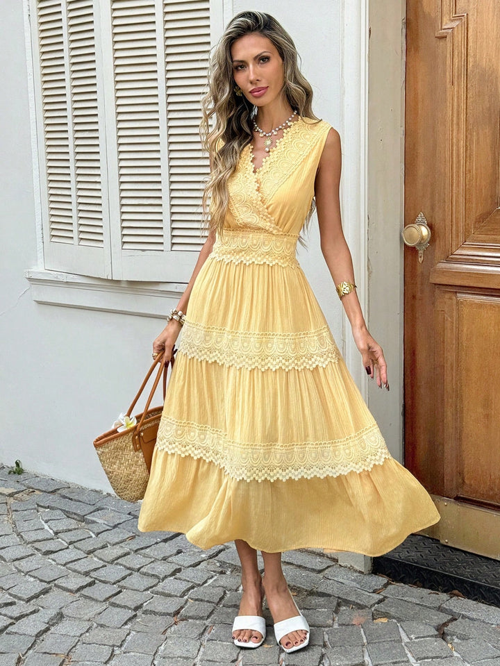 Rochie midi SHEIN, galben