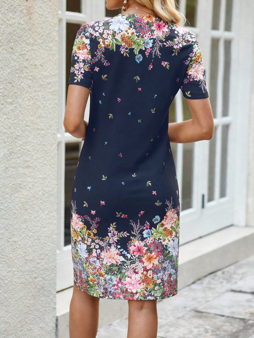Rochie scurtă SHEIN, albastru