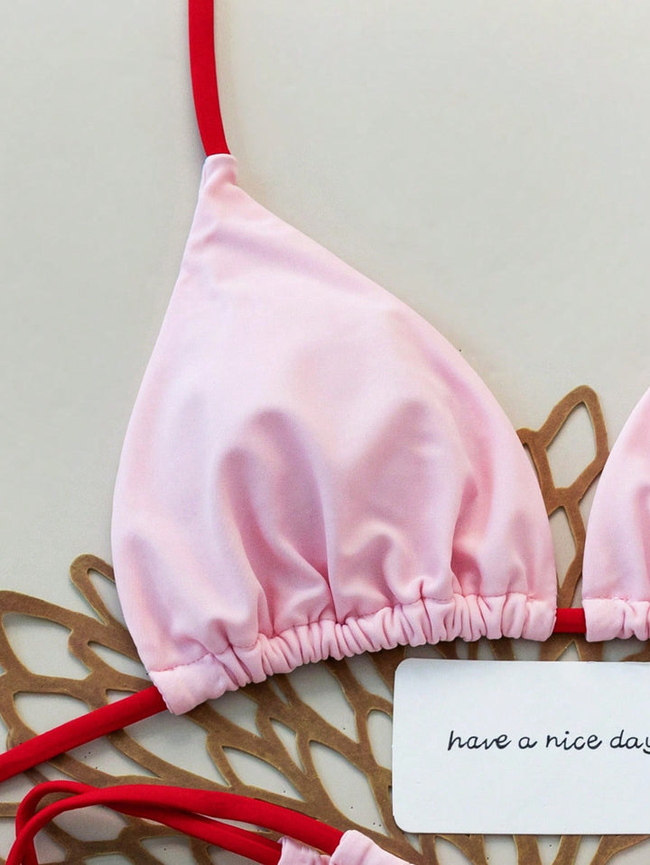Set bikini SHEIN, roz