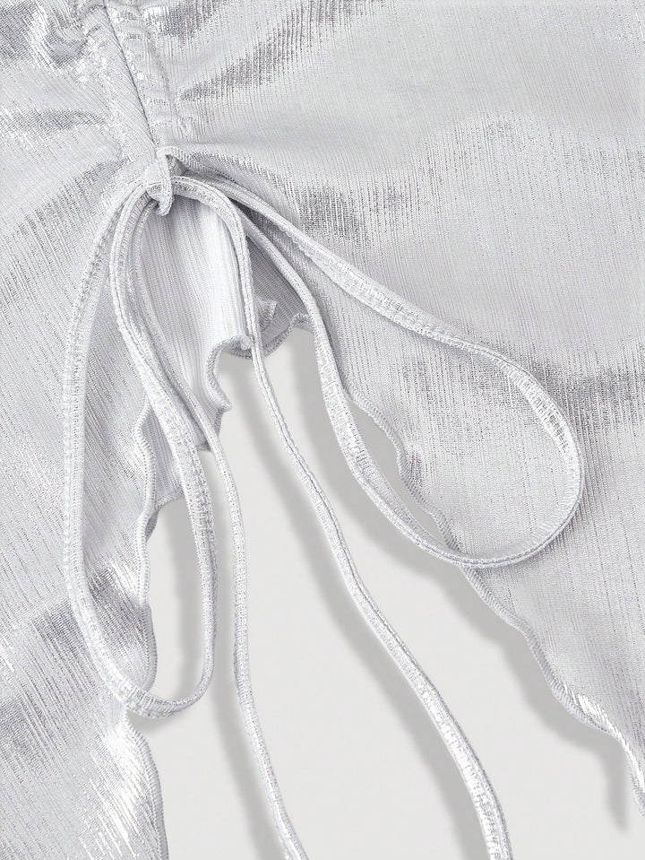 Top SHEIN, argintiu