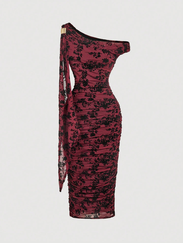 Rochie midi SHEIN, mix culori