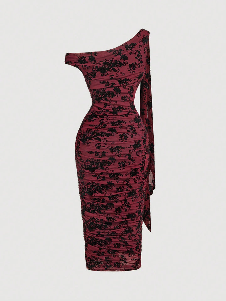 Rochie midi SHEIN, mix culori
