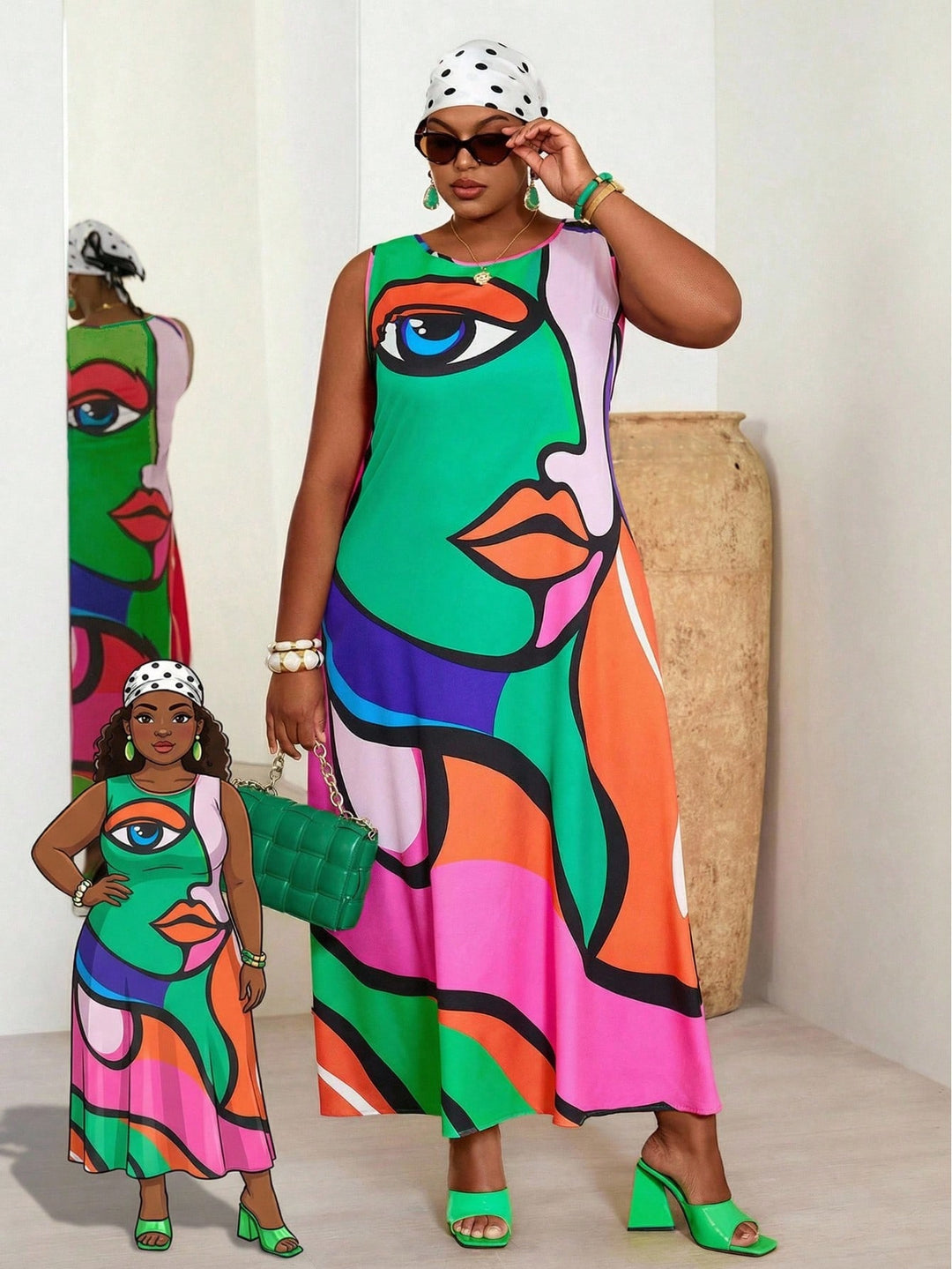 Rochie SHEIN, mix culori