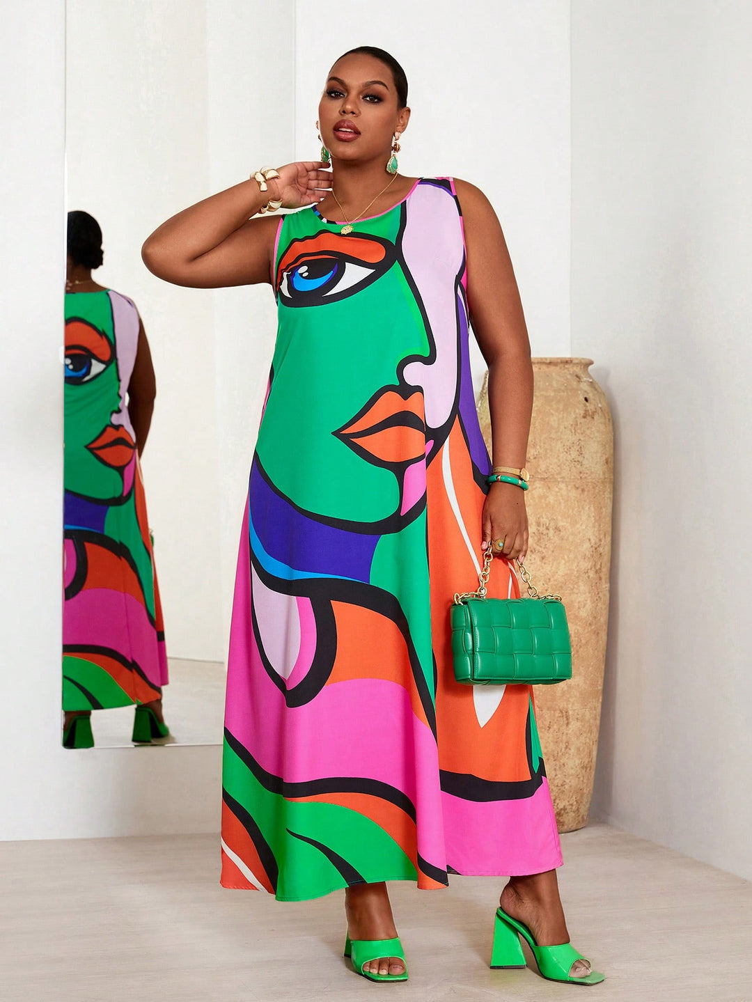 Rochie SHEIN, mix culori
