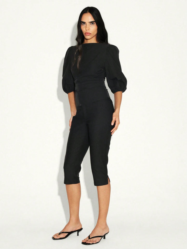 Pantaloni SHEIN, negru