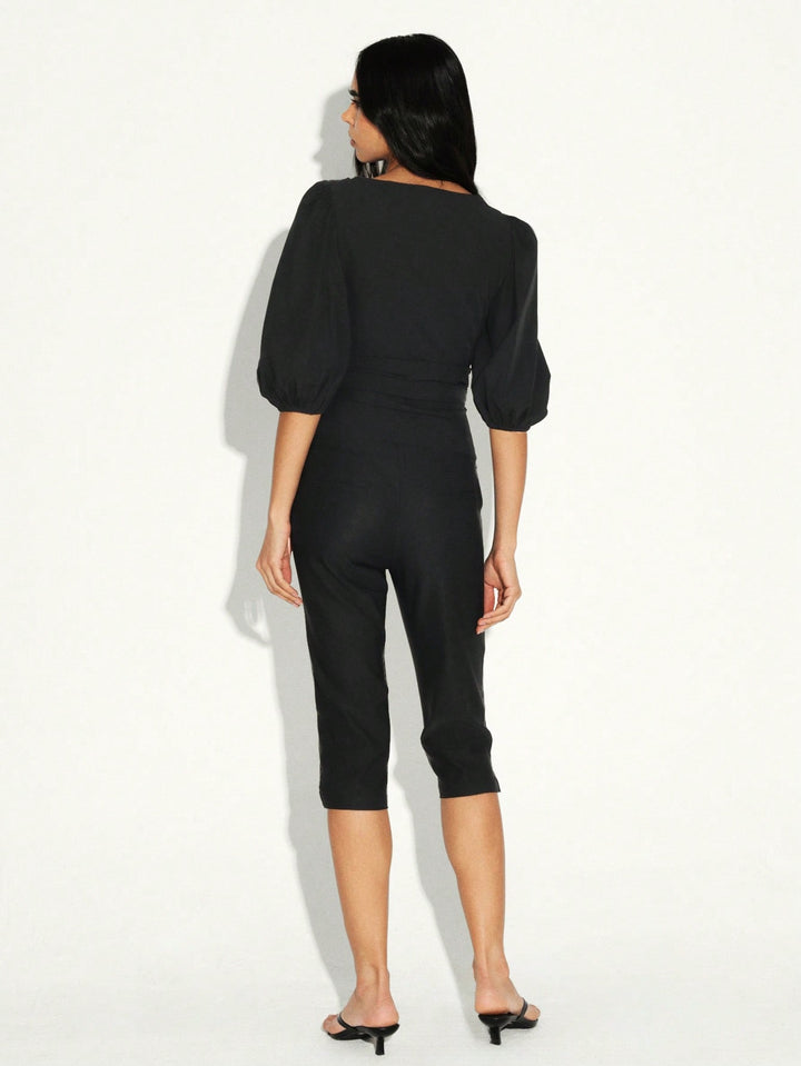 Pantaloni SHEIN, negru