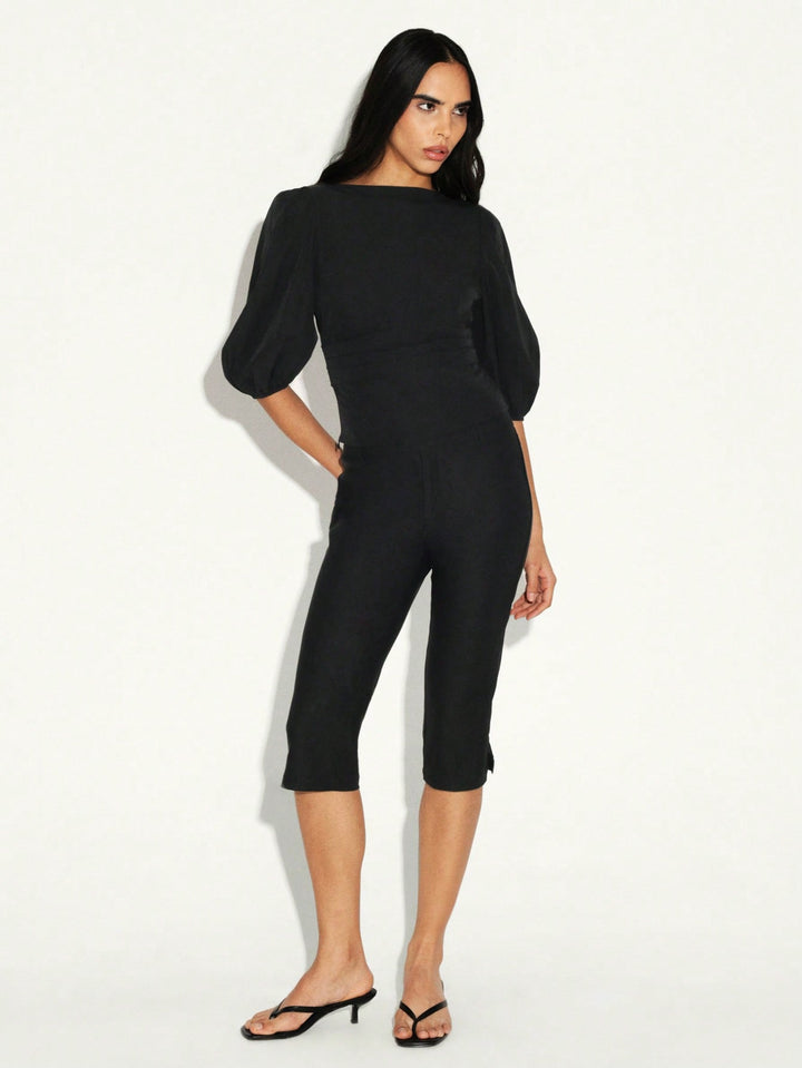 Pantaloni SHEIN, negru