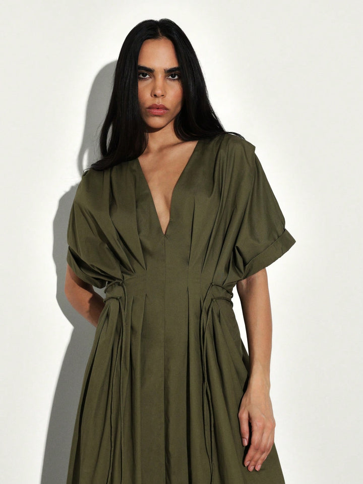 Rochie maxi SHEIN, kaki