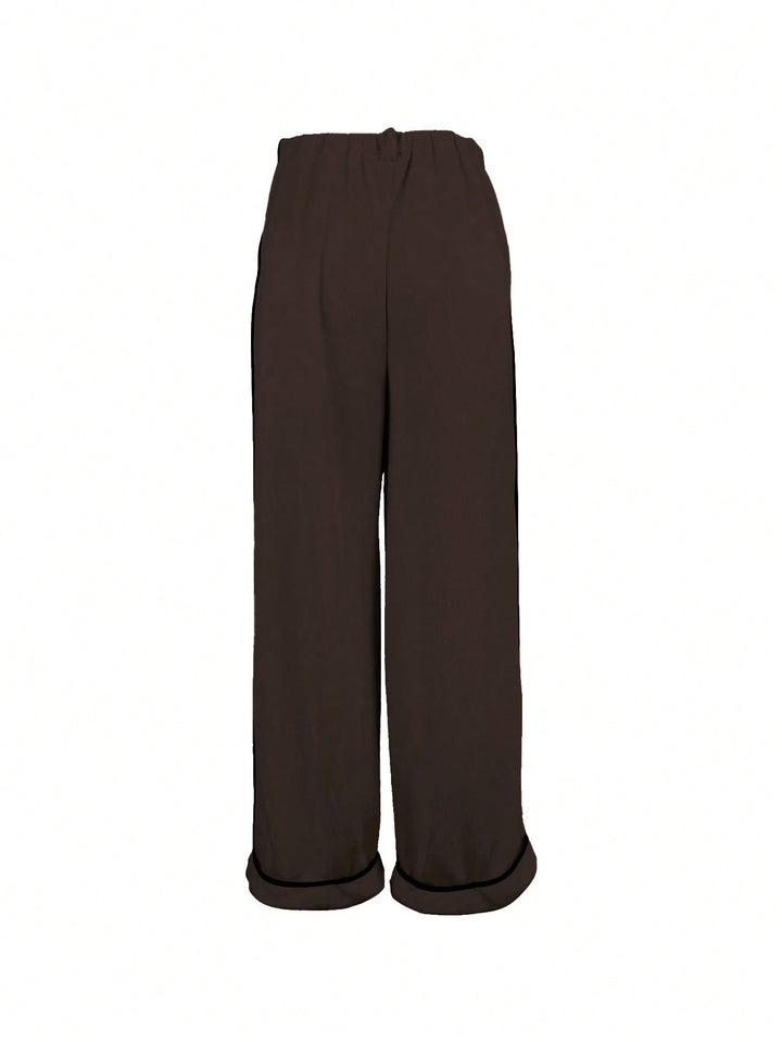 Pantaloni SHEIN, maro
