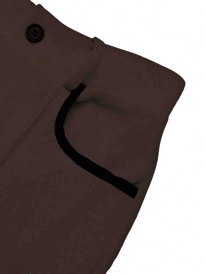 Pantaloni SHEIN, maro