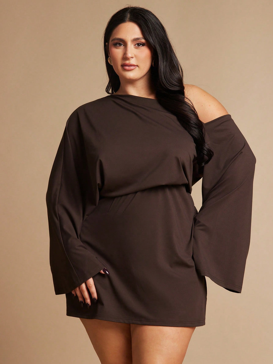 Rochie mini SHEIN, maro