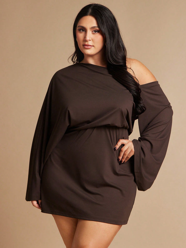 Rochie mini SHEIN, maro