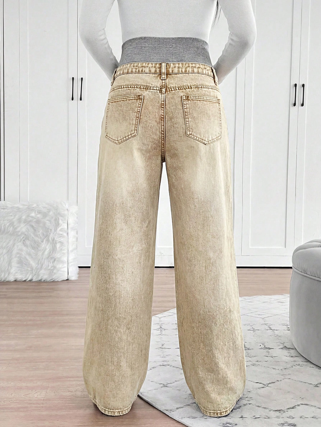 Jeans SHEIN, kaki
