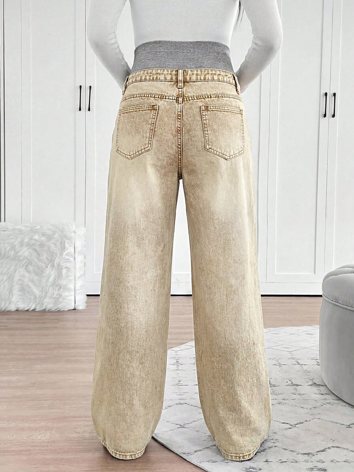 Jeans SHEIN, kaki