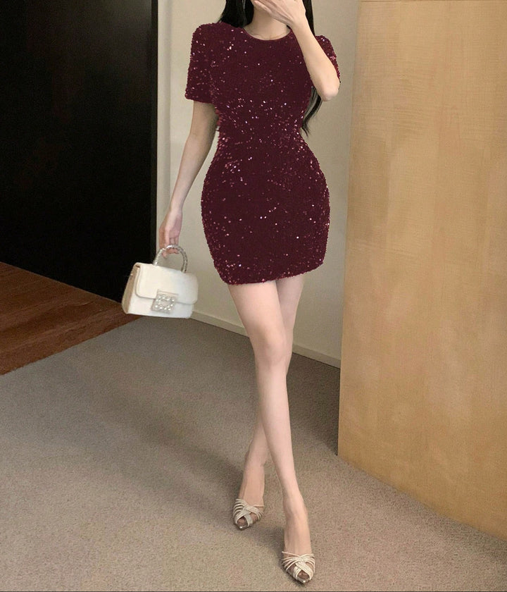 Rochie mini SHEIN, vișiniu