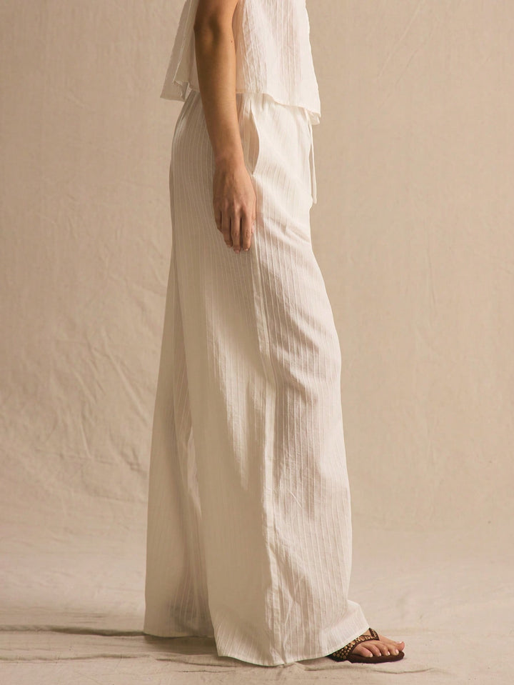 Pantaloni SHEIN, alb