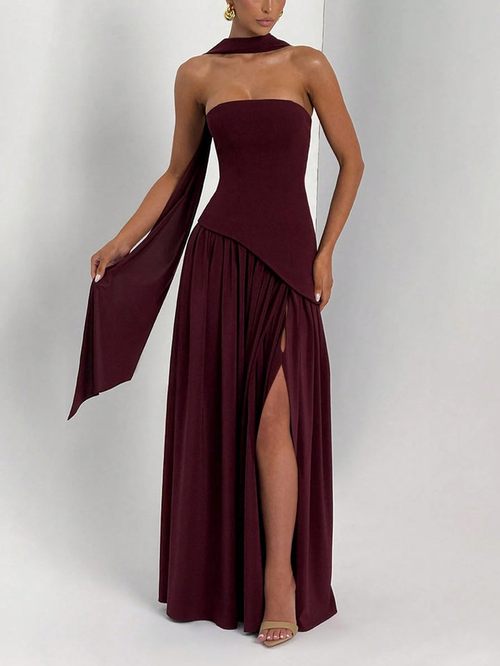 Rochie maxi SHEIN, vișiniu