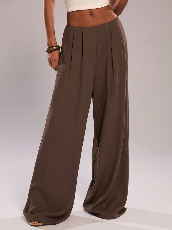 Pantaloni SHEIN, maro