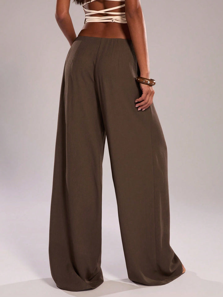 Pantaloni SHEIN, maro