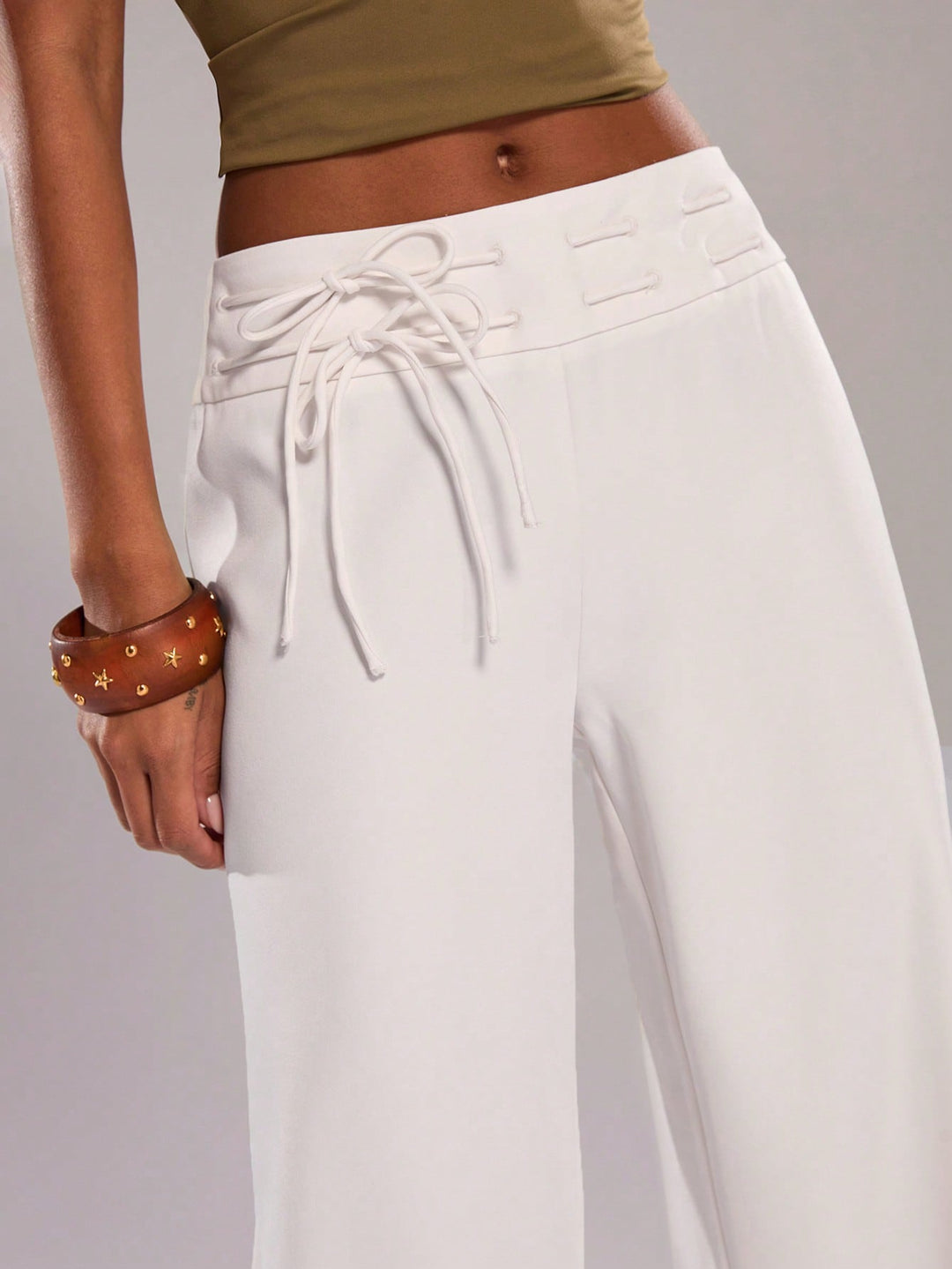 Pantaloni SHEIN, alb