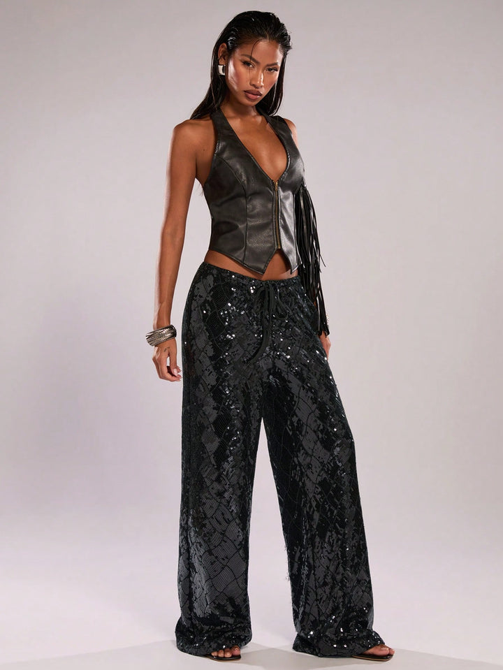 Pantaloni SHEIN, negru