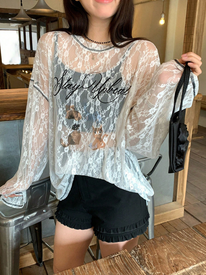 Top SHEIN, alb
