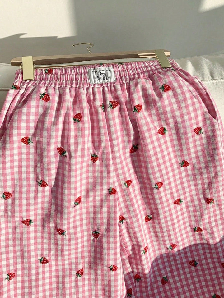 Pantaloni SHEIN, roz