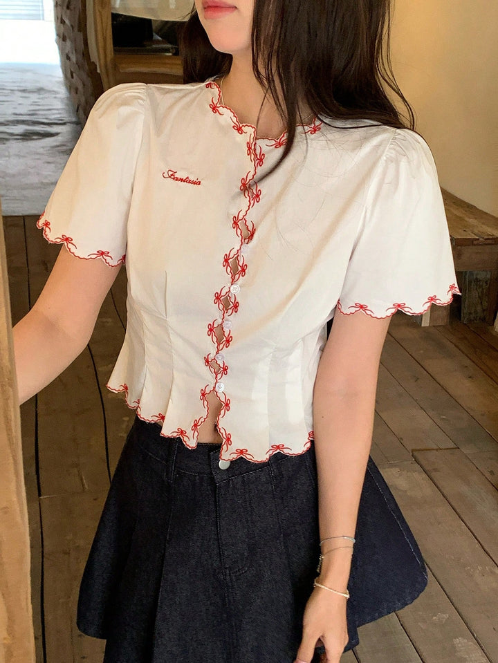 Cămașă tip bluza SHEIN, alb