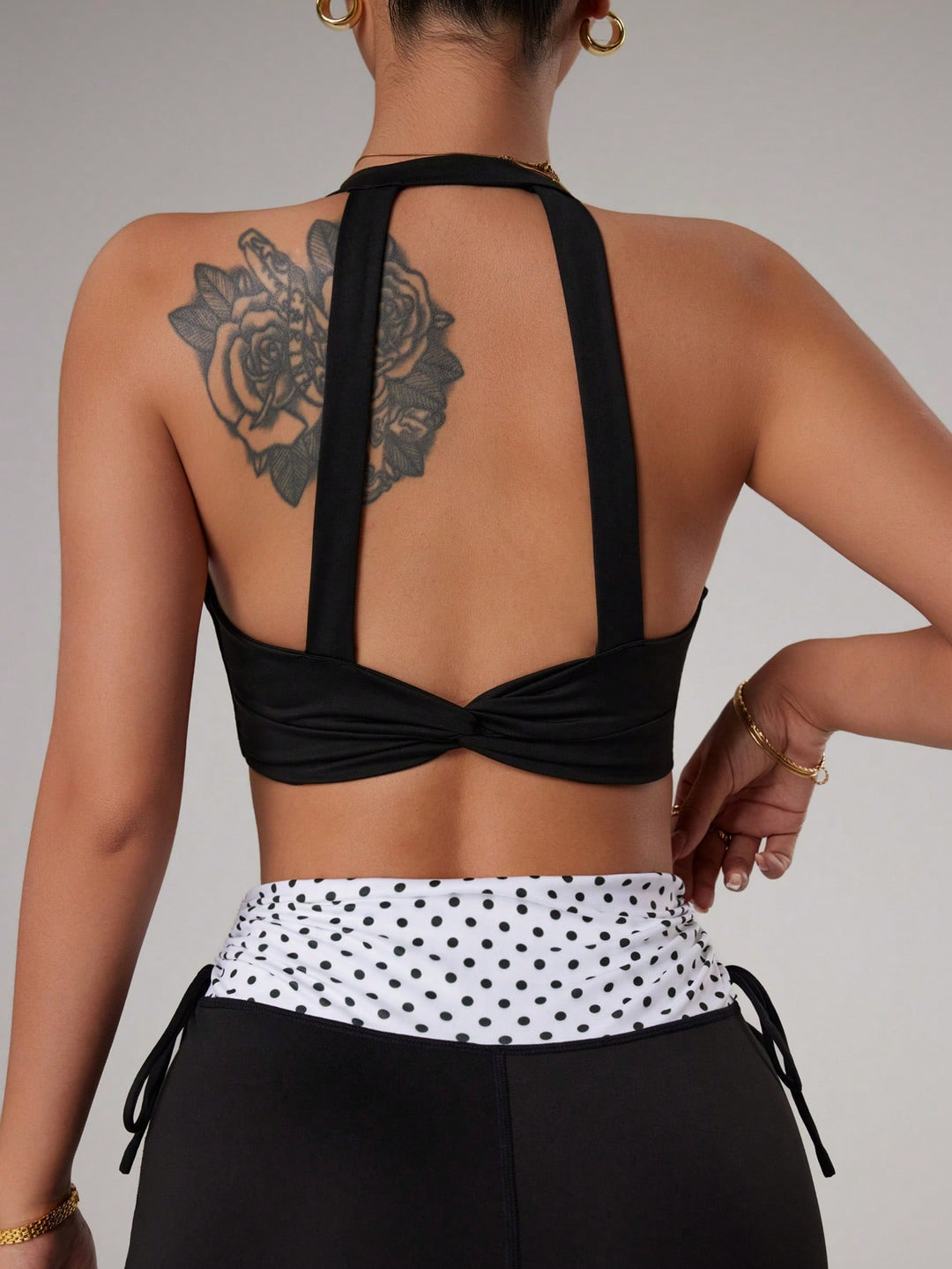 Bustieră sport SHEIN, negru