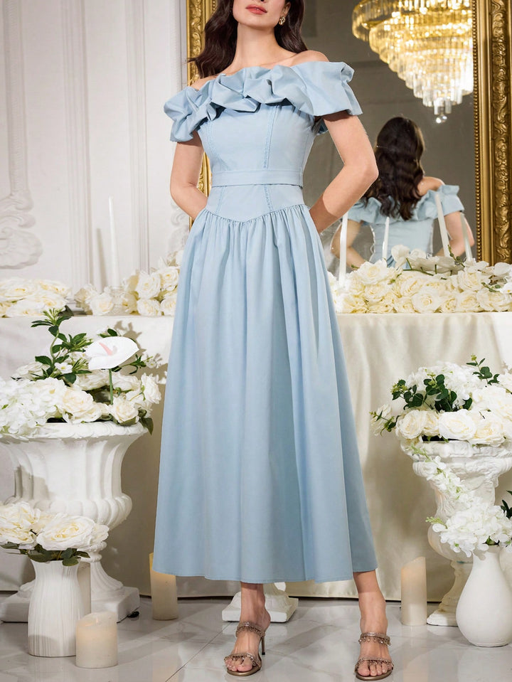 Rochie maxi SHEIN, albastru