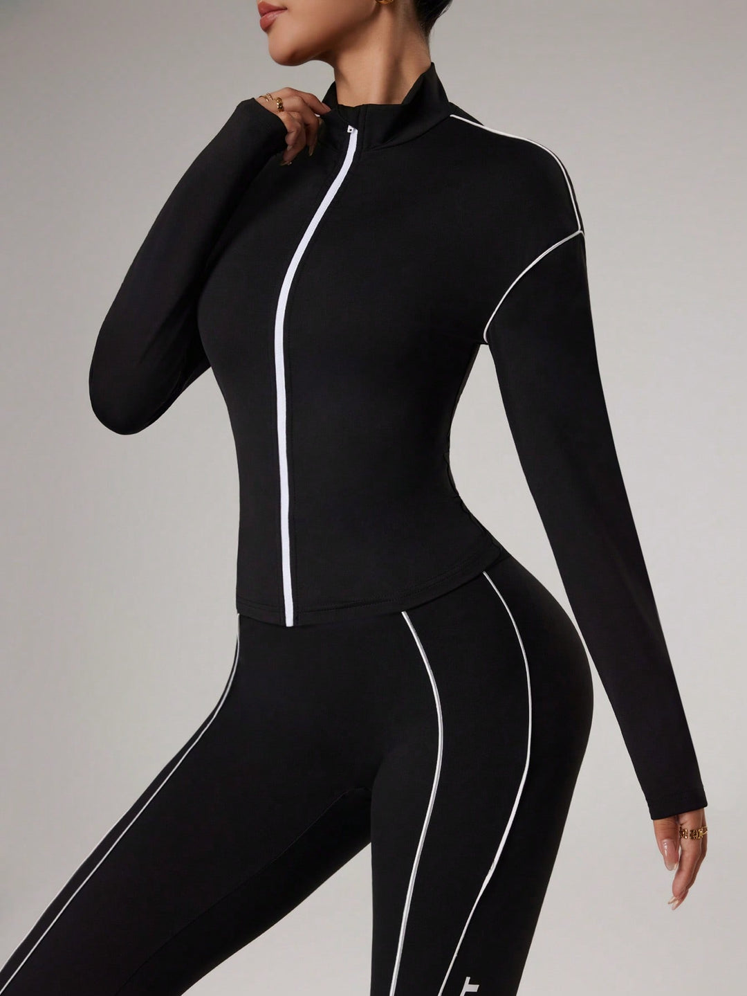Jachetă sport SHEIN, negru