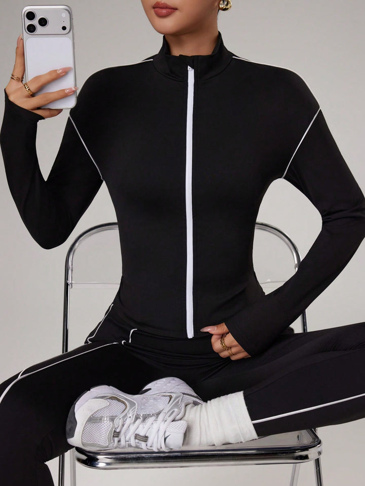 Jachetă sport SHEIN, negru