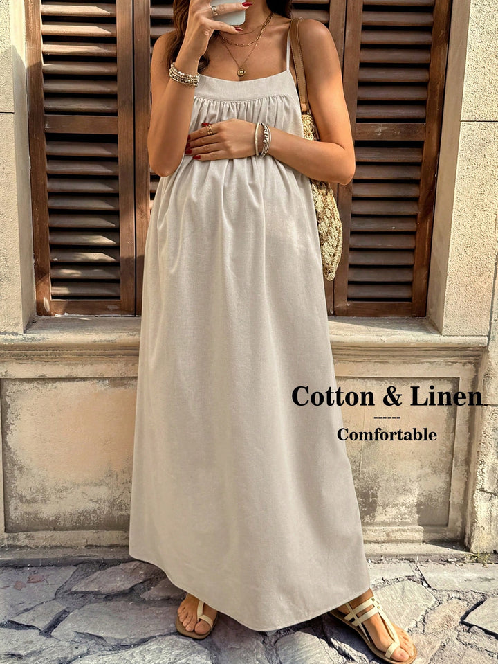 Rochie maxi SHEIN, crem