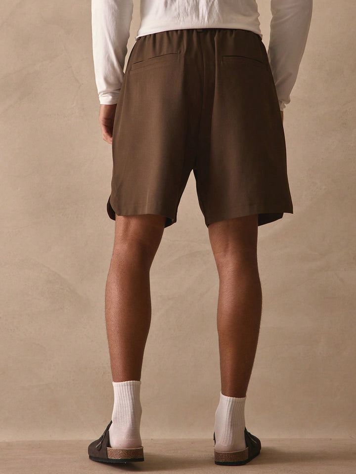 Pantaloni scurți SHEIN, maro
