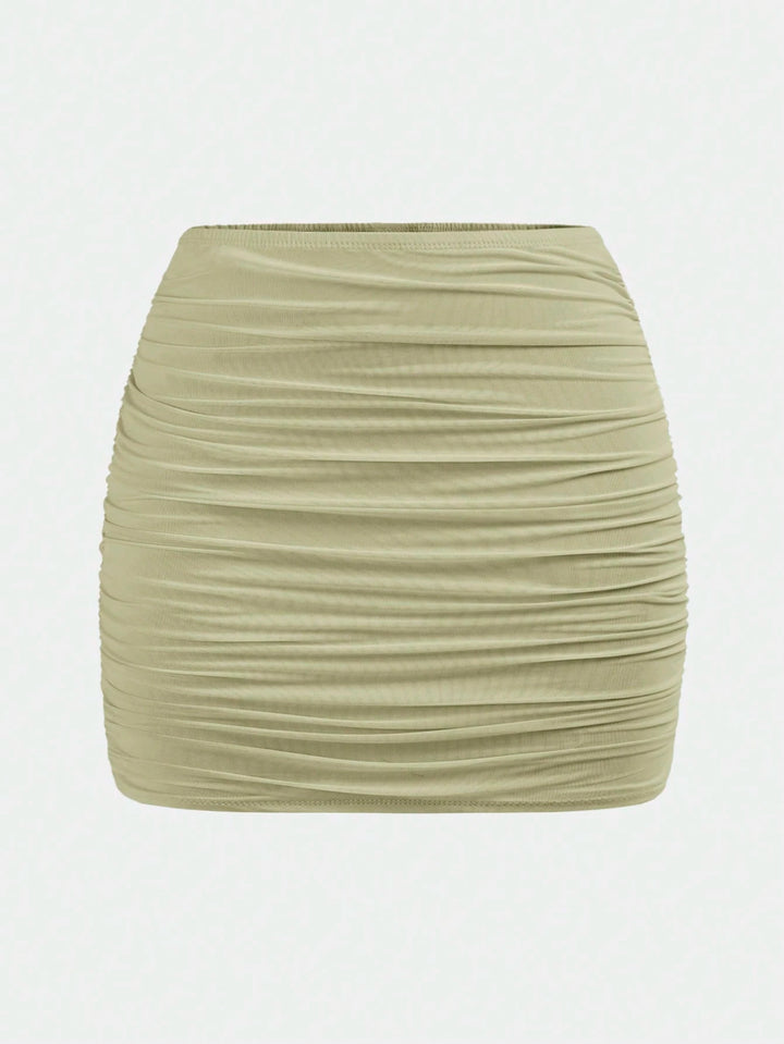 Fustă mini SHEIN, verde